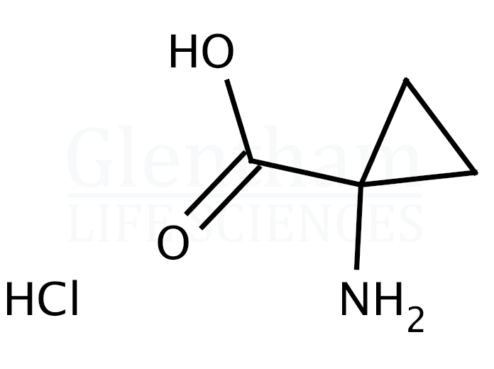1-Aminocyclopropanecarboxylic acid hydrochloride Structure