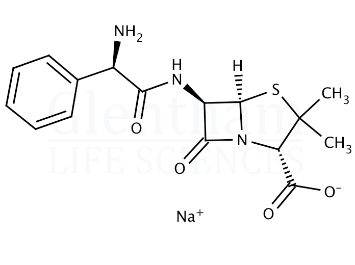 Structure for Ampicillin sodium salt