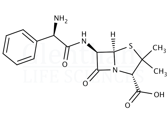 Structure for Ampicillin, anhydrous, EP grade (69-53-4)