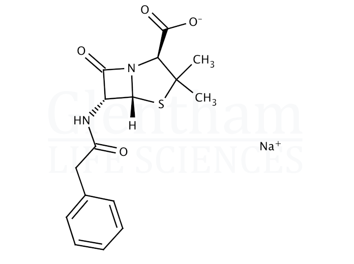 Structure for Penicillin G sodium salt (69-57-8)