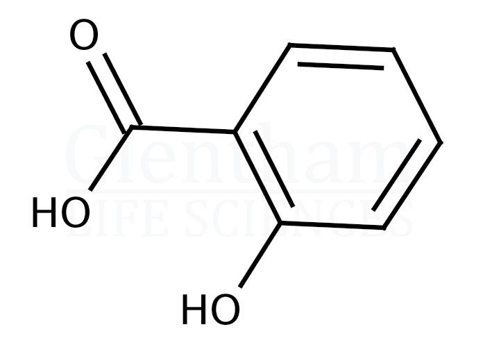 Structure for Salicylic acid, 99% (69-72-7)