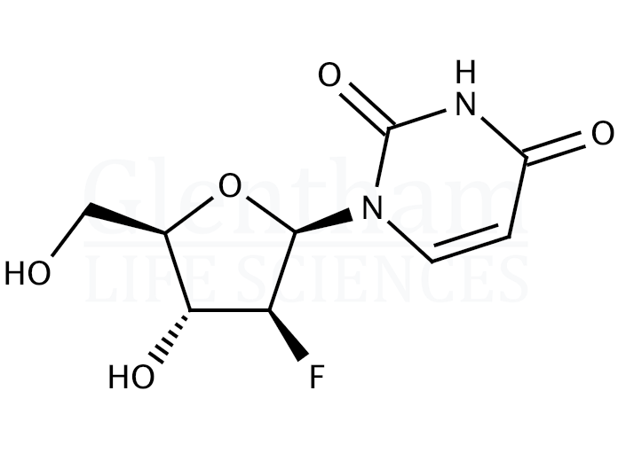1-(2''-Deoxy-2''-fluoro-b-D-arabinofuranosyl)uracil Structure