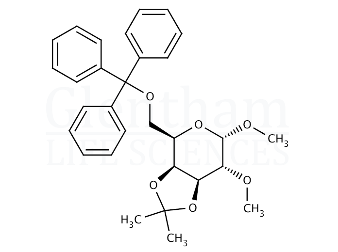 Structure for Methyl 3,4-O-Isopropylidene-2-O-methyl-6-O-trityl-α-D-galactopyranoside