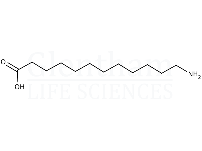 Structure for 12-Aminododecanoic acid  (693-57-2)