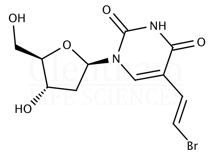 Structure for 5-(E)-(2-Bromovinyl)-2''-deoxyuridine (69304-47-8)