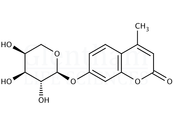 Structure for 4-Methylumbelliferyl a-L-arabinopyranoside