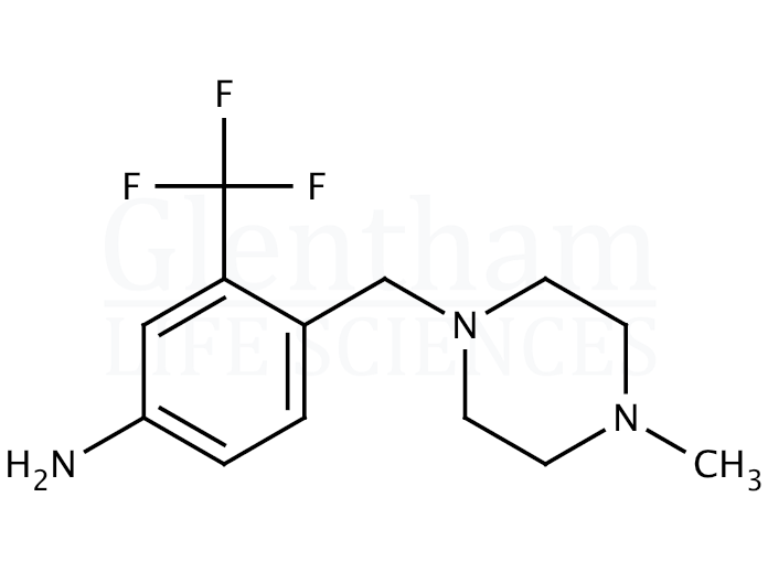4-[(4-Methyl-1-piperazinyl)methyl]-3-(trifluoromethyl)aniline Structure