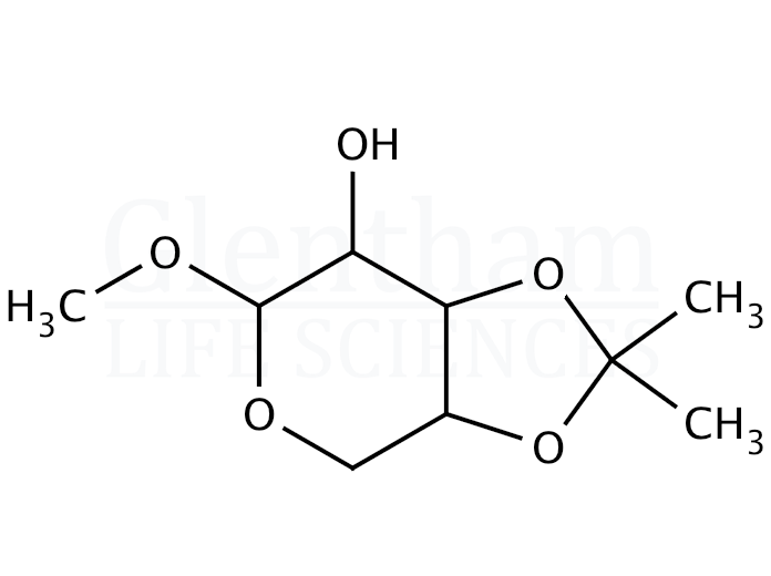 Methyl 3,4-isopropylidene-b-L-arabinopyranoside Structure