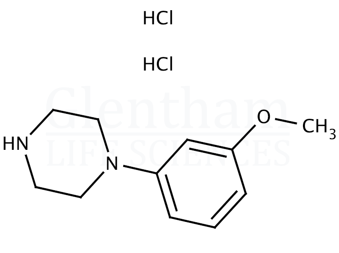 Structure for 1-(3-Methoxyphenyl)piperazine dihydrochloride