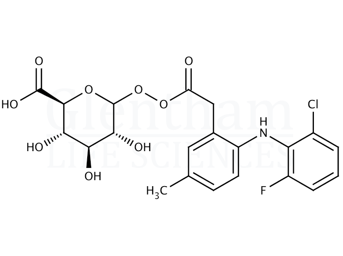 Lumiracoxib acyl-b-D-glucuronide Structure