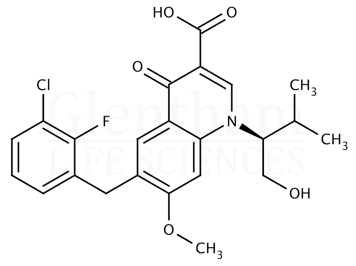 Elvitegravir Structure