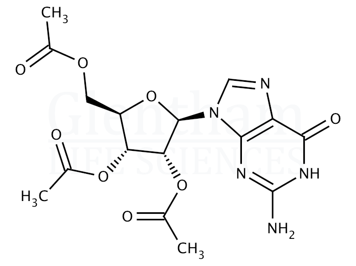 Structure for 2'',3'',5''-Tri-O-acetylguanosine (6979-94-8)