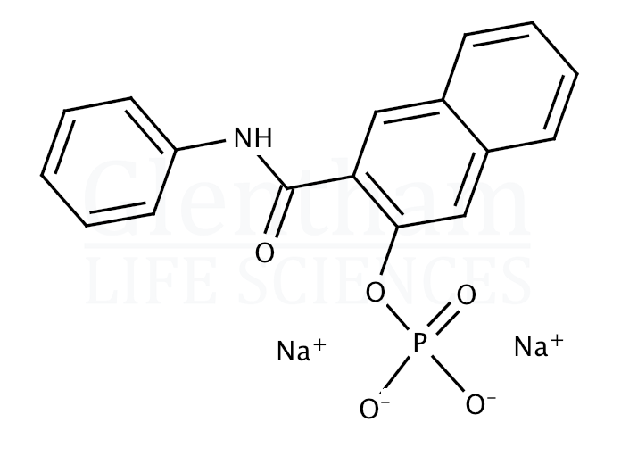 Naphthol AS phosphate disodium salt Structure