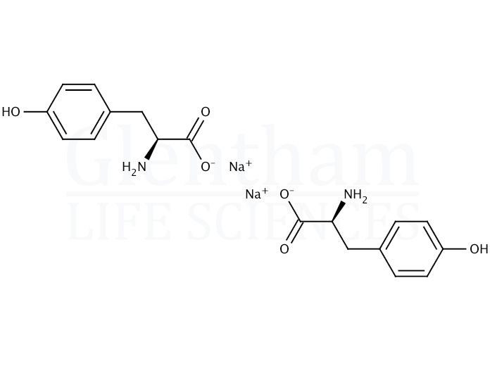Structure for L-Tyrosine disodium salt hydrate