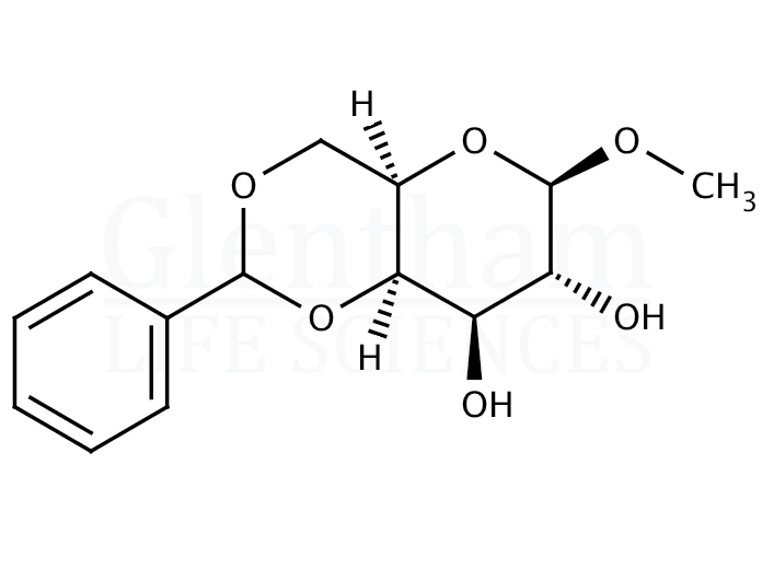 Methyl 4,6-O-benzylidene-b-D-galactopyranoside Structure