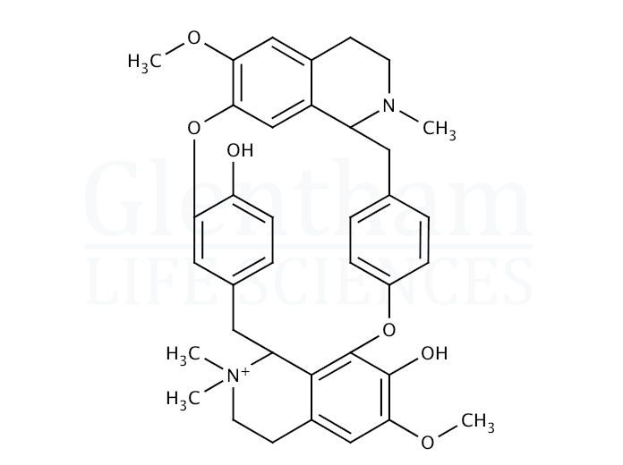 Tubocurarine hydrochloride pentahydrate Structure