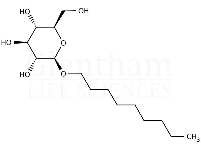 Structure for Nonyl beta-D-glucopyranoside