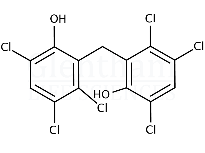 Structure for Hexachlorophene (70-30-4)