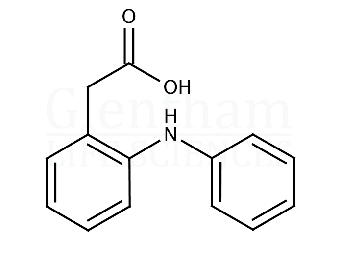2-Anilinophenylacetic acid Structure