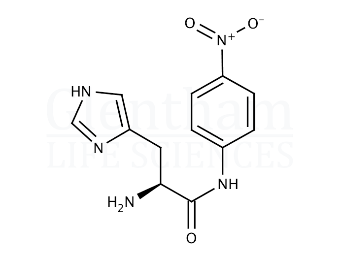 Structure for  L-Histidine 4-nitroanilide  (70324-65-1)