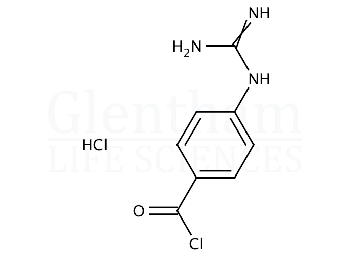 Structure for  4-Guanidinobenzoyl chloride hydrochloride  (7035-79-2)
