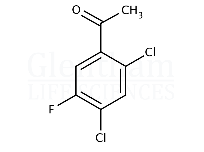 Structure for  2,4-Dichloro-5-fluoroacetophenone  (704-10-9)