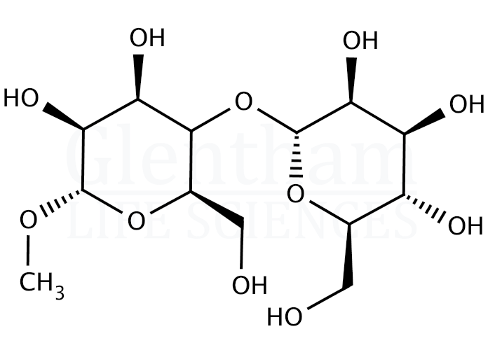 Structure for Methyl 4-O-(a-D-mannopyranosyl)-a-D-mannopyranoside