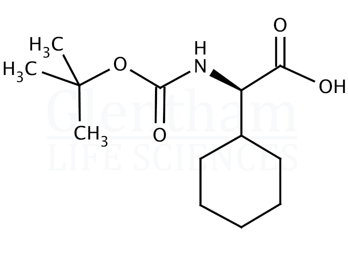 Structure for Boc-D-Chg-OH   (70491-05-3)