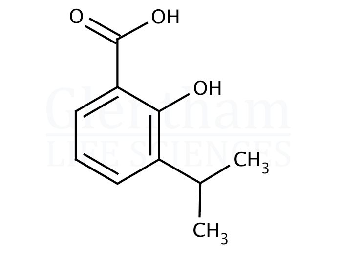 2-Hydroxy-3-isopropylbenzoic acid  Structure
