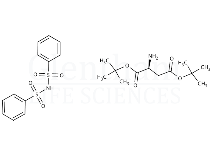Structure for L-Aspartic acid di-tert-butyl ester dibenzenesulfonimide salt