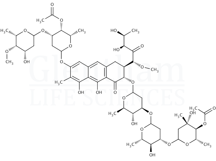 Structure for Chromomycin A3  (7059-24-7)