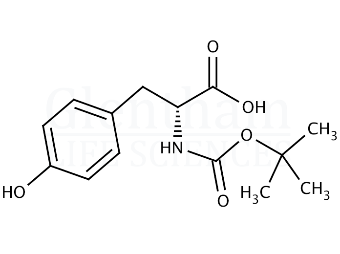 Structure for Boc-D-Tyr-OH   (70642-86-3)