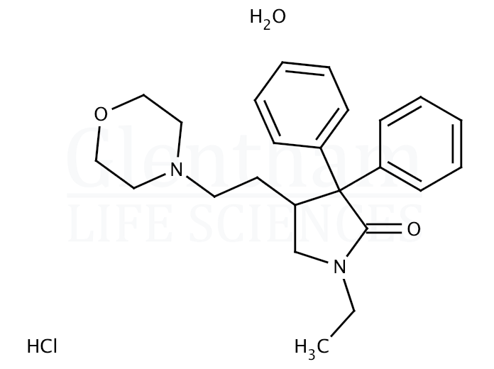 Doxapram hydrochloride, Ph. Eur., USP grade Structure