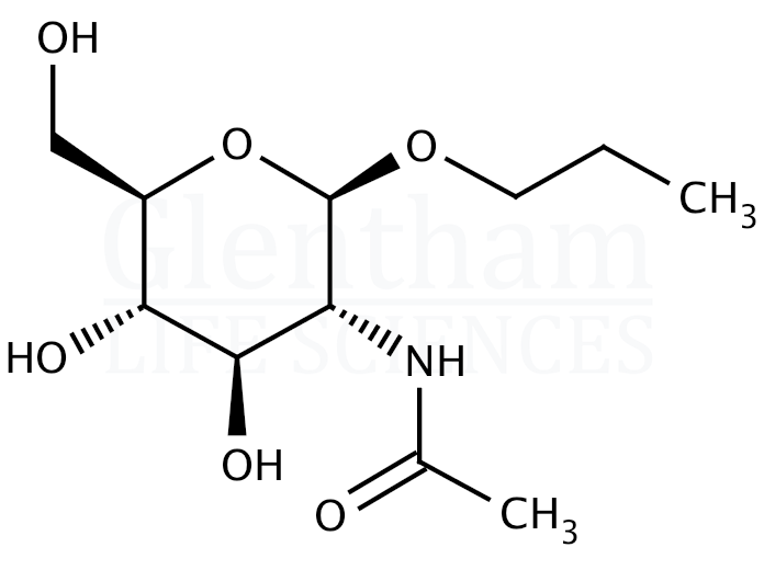 Propyl 2-acetamido-2-deoxy-b-D-glucopyranoside Structure