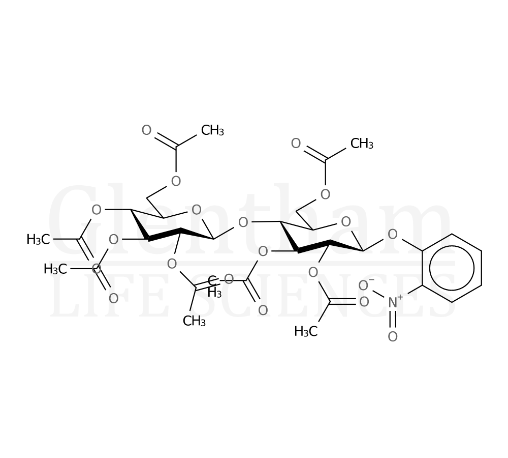 2-Nitrophenyl b-D-cellobioside heptaacetate Structure