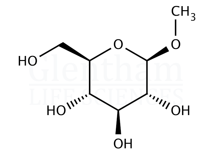 Methyl beta-D-glucopyranoside Structure