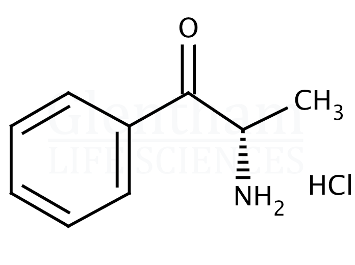 S(-)-Cathinone hydrochloride Structure