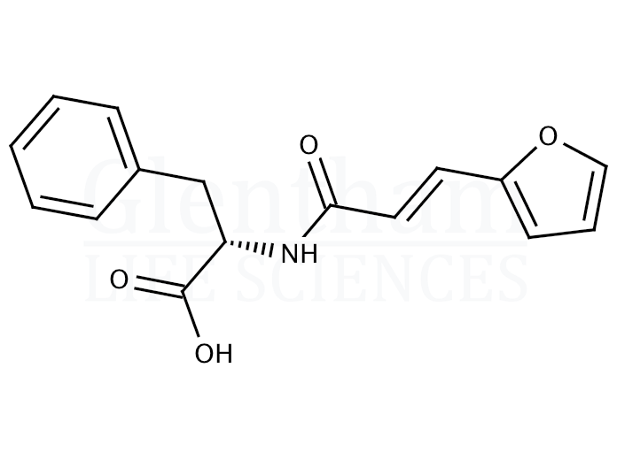 Structure for  3-(2-Furyl)acryloyl-L-phenylalanine  (71115-83-8)