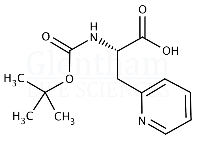 Structure for Boc-3-(2-pyridyl)-Ala-OH    (71239-85-5)