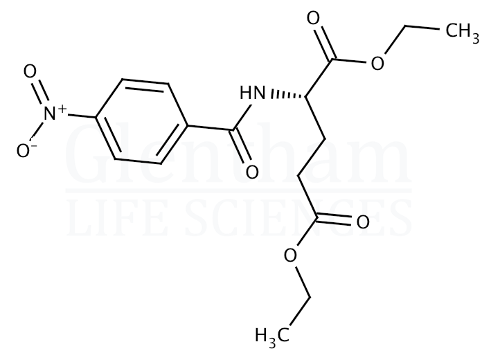 N-(4-Nitrobenzoyl)-L-glutamic acid diethyl ester   Structure