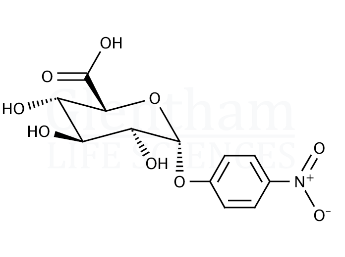 4-Nitrophenyl a-D-glucuronide Structure