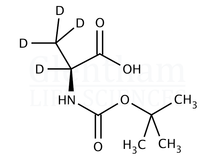 Large structure for  N-tert-Boc-L-alanine-D4  (714964-61-1)