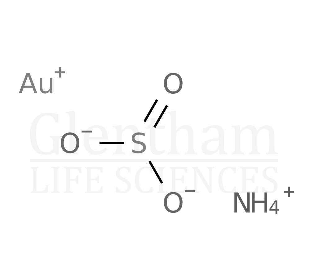 Structure for Ammonium gold(I) sulfite solution