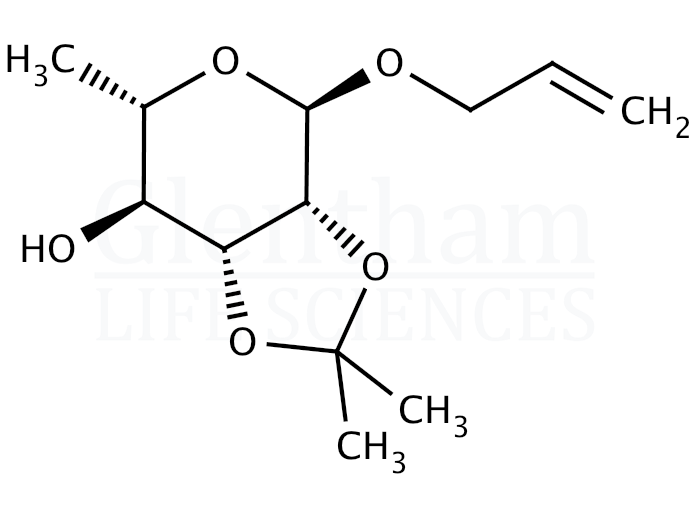 Structure for Allyl 2,3-O-isopropylidene-a-L-rhamnopyranoside