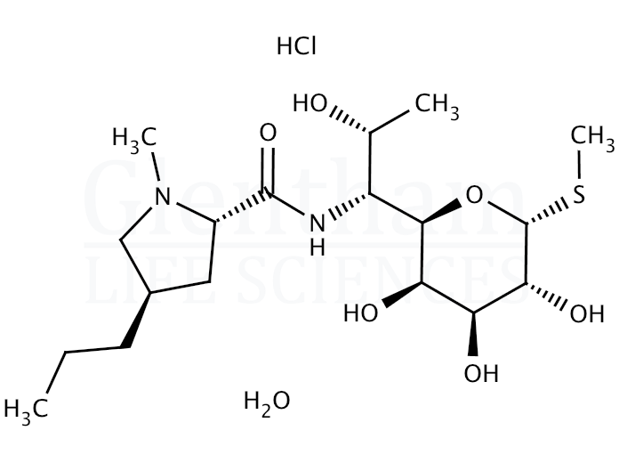 Lincomycin hydrochloride monohydrate, Ph. Eur. grade Structure