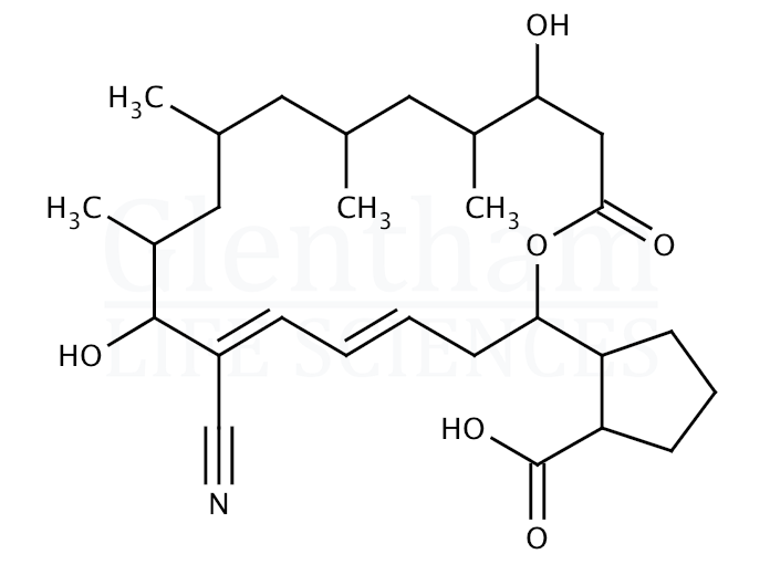 Structure for Borrelidin  (7184-60-3)
