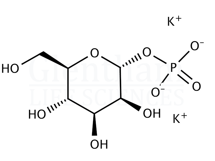 α-D-(+)-Mannose 1-phosphate dipotassium salt Structure