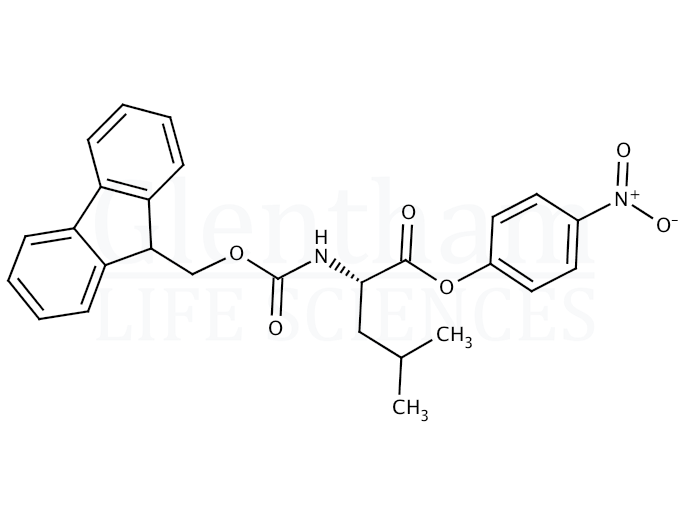 Fmoc-L-leucine 4-nitrophenyl ester Structure