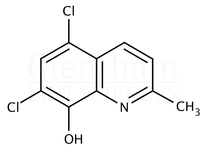 5,7-Dichloro-8-hydroxy-2-methylquinoline Structure