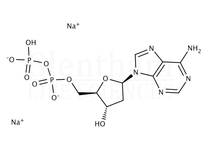 2''-Deoxyadenosine 5''-diphosphate sodium salt Structure